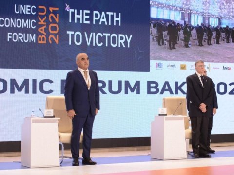 Aziz Sancar “UNEC İqtisadi Forumu”nda