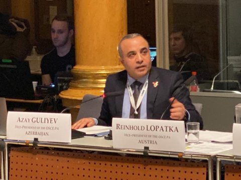 Azay Quliyev ATƏT PA-nın Büro iclasında