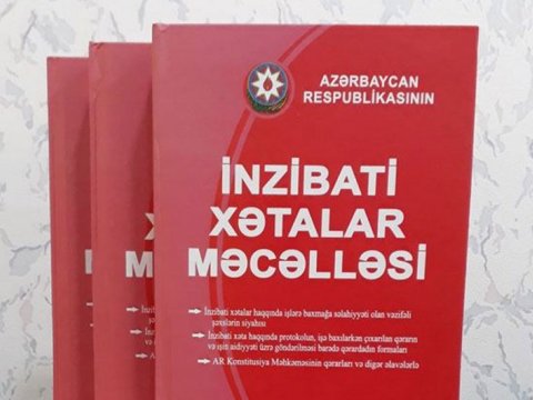 İnzibati Xətalar Məcəlləsinə dəyişiklik edildi