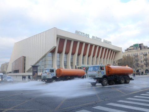 Bakıda 550 küçə dezinfeksiya edildi