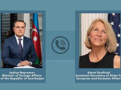 Ceyhun Bayramov Dövlət Katibinin köməkçisi ilə DANIŞDI