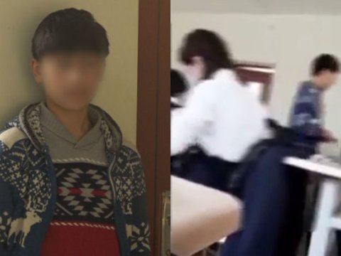 Məktəbdə qalmaqal yaradan şagirdin yeni VİDEOSU