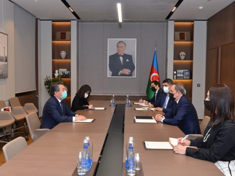 Ceyhun Bayramov Koreya səfiri ilə GÖRÜŞDÜ
