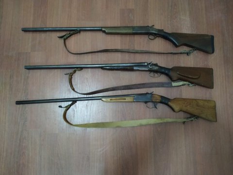 Vətəndaşlardan 18 ov tüfəngi götürüldü