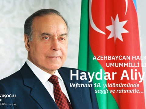 Çavuşoğludan Əliyev paylaşımı