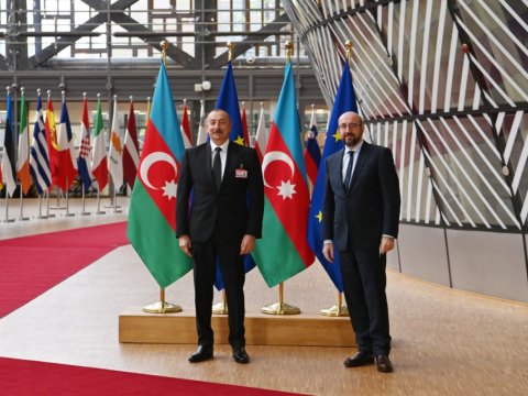 Prezident Şarl Mişellə delimitasiyanı MÜZAKİRƏ ETDİ