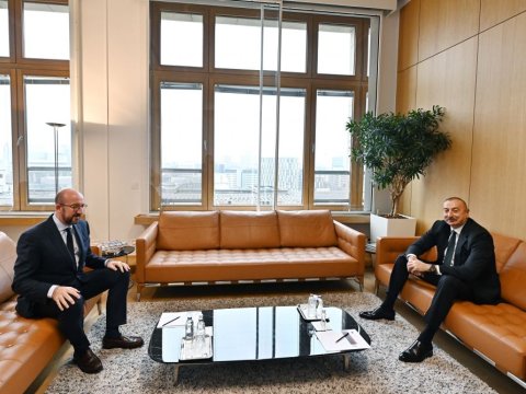 İlham Əliyev Şarl Mişellə görüşdü - YENİLƏNİB