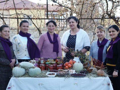 Kənd qadınları məişət zorakılığına qarşı - FOTOLAR