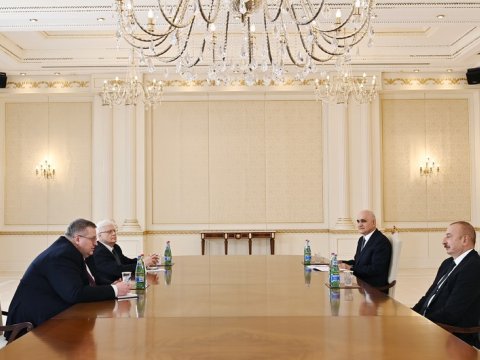 Ermənistan-Azərbaycan danışıqlarında iştirak edən Baş nazir müavini İlham Əliyevin qəbuluna gəldi