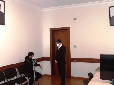 İcra başçısı qazini qəbul edib