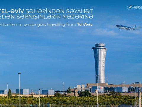 AZAL Təl-Əviv-Bakı reysinin sərnişinlərinə müraciət etdi
