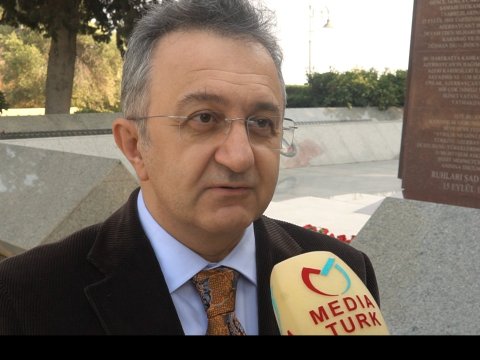 Türkiyəli rektor ilk dəfə Azərbaycanda - VİDEO