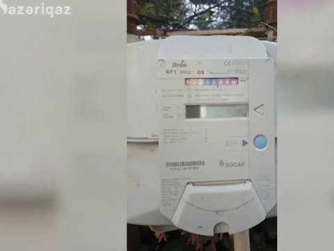 Bağçanın qaz sayğacına müdaxilə aşkarlandı - VİDEO