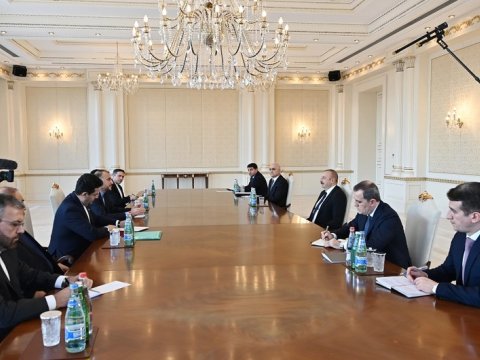 İlham Əliyev İranın xarici işlər nazirini qəbul etdi