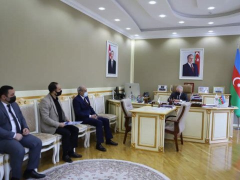 Rektor Türkiyədən qayıdan universitet əməkdaşlarını qəbul etdi