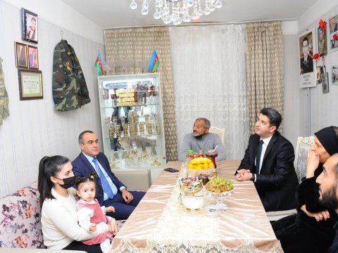 Naftalanda Şəhid ailələri ziyarət olunub
