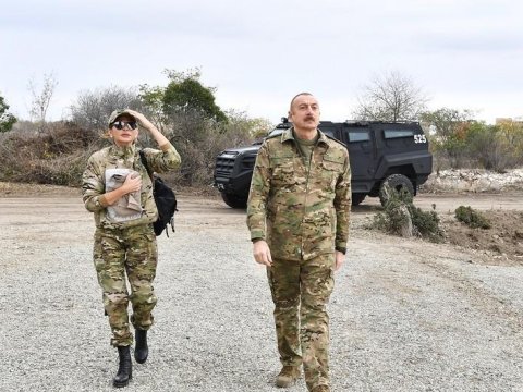 İlham Əliyev ailə üzvlərilə birgə Qarabağa GETDİ