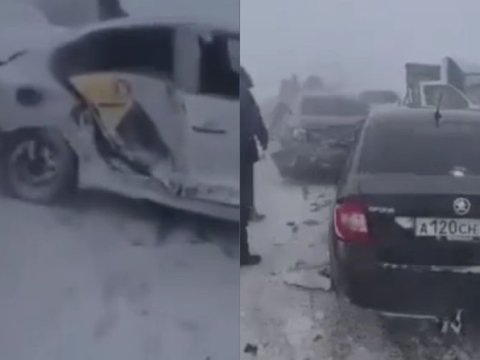 Rusiyada 22 avtomobil toqquşdu: ölənlər var