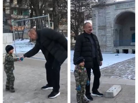 Dörd yaşlı Asif Prezidentlə görüşündən danışdı - VİDEO