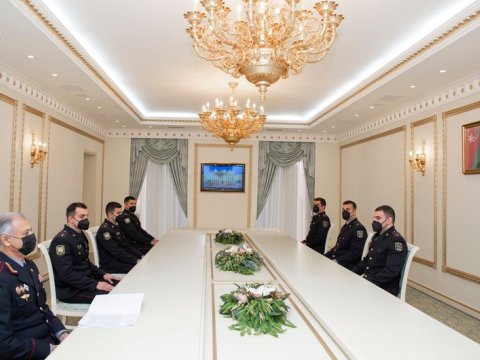 Vilayət Eyvazov Türkiyədə magistr təhsili almış polislərə vəzifə verdi