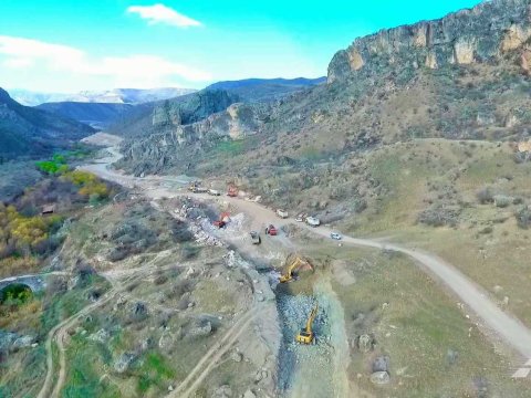 Qubadlı-Eyvazlı avtomobil yolu çəkilir - FOTO