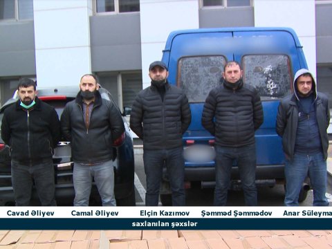 Pirotexniki vasitələr satan dəstə üzvləri saxlanıldı - VİDEO