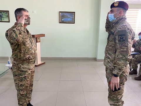 Zakir Həsənov xüsusi təyinatlılara tapşırıq verdi - VİDEO