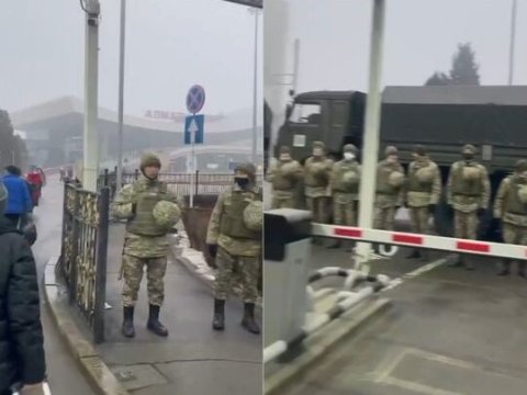 Almatı aeroportu mühasirəyə alındı - VİDEO