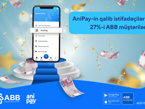AniPay-in qalib istifadəçilərinin 27%-i ABB-nin müştəriləridir