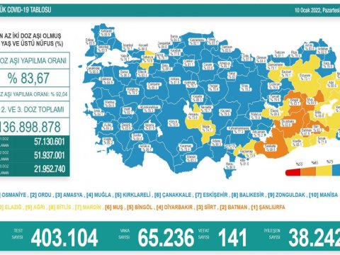 Türkiyənin koronavirus mənzərəsi