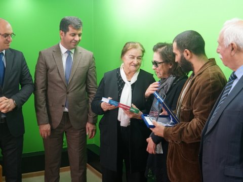 “Şirməmməd Hüseynov mükafatı” Ramiz Abutalıbovun ailəsinə təqdim edildi - FOTOLAR 