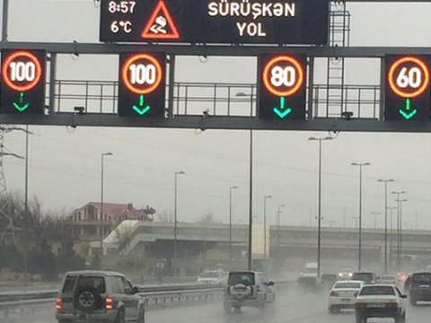 Bu avtomagistrallarda sürət həddi ENDİRİLDİ