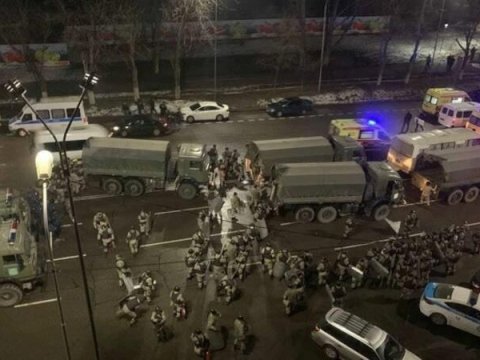Qazaxıstanda xalqı gülləbaran edən Rusiya qoşunlarıdı