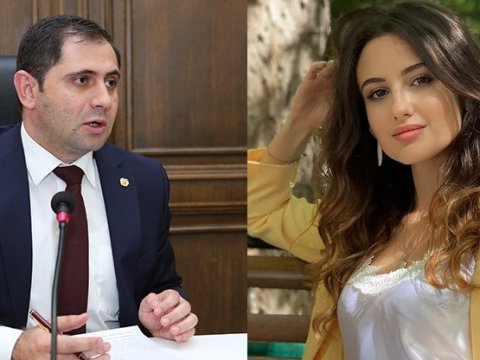 Ermənistanın subay müdafiə naziri bu qızla evlənir - FOTO