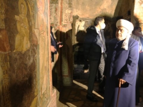 Şeyx Komodilla katakombalarına baş çəkdi