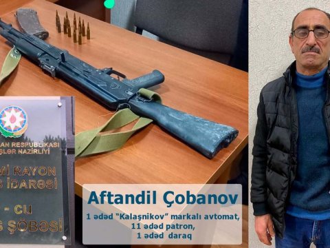 “Kalaşnikov” silahını satmaq istəyən şəxs SAXLANILDI