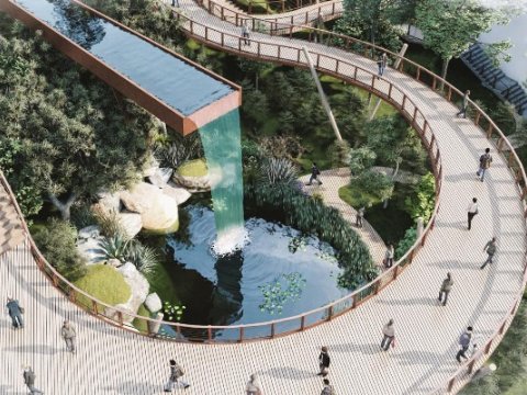 “Alov qüllələri”nin yanındakı park belə olacaq - FOTOLAR