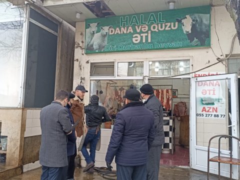 Xətaidə qanunsuz heyvan kəsimi məntəqələrində reyd keçirilib - FOTO