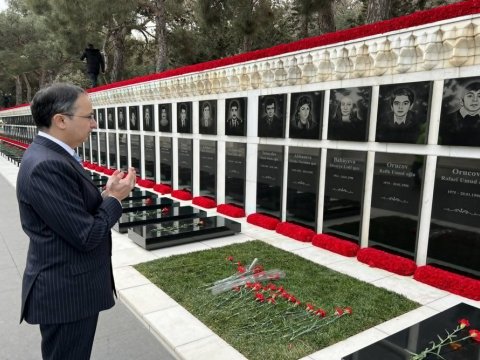 Pakistan səfiri 20 Yanvar şəhidlərini yad etdi