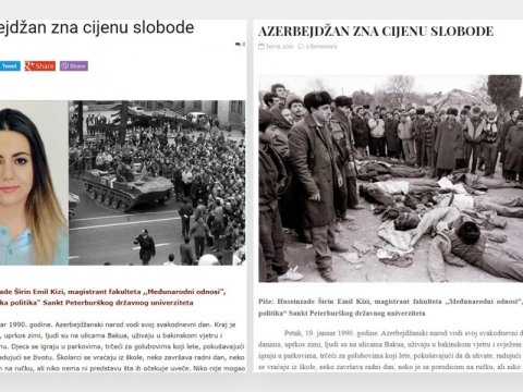 20 Yanvar faciəsi Monteneqro və Bosniya mediasında