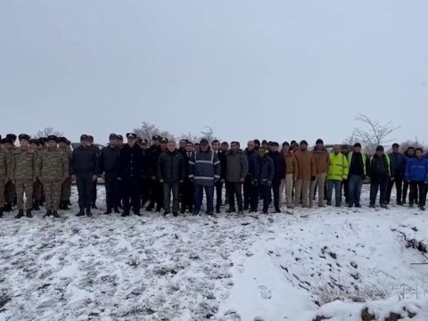 Ağdamın Şəhidlər Xiyabanı ziyarət olundu - VİDEO