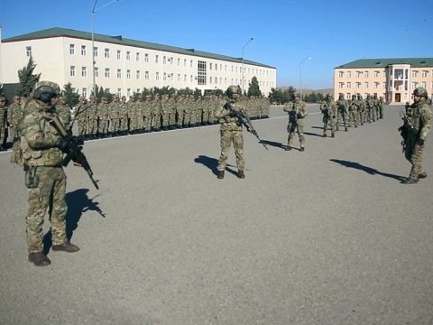 Ehtiyatda olan hərbçilər təlimə toplandı - VİDEO