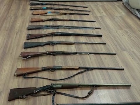 Vətəndaşlardan 25 ədəd sənədsiz tüfəng GÖTÜRÜLÜB