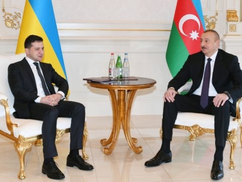 İlham Əliyev və Zelenski MÜZAKİRƏ APARDI
