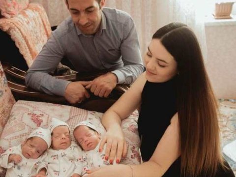 Naxçıvanda doğulan üçəmlərin FOTOSU 