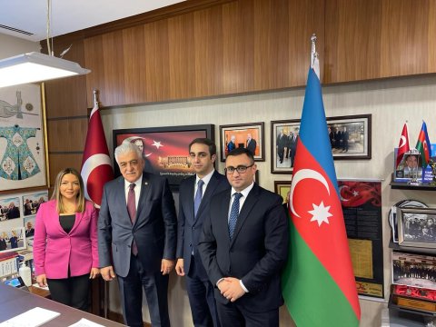 QHT Agentliyinin rəhbərliyi Türkiyə parlamentində - FOTOLAR