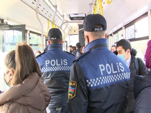 Avtobusda maska taxmayanlar CƏRİMƏLƏNDİ