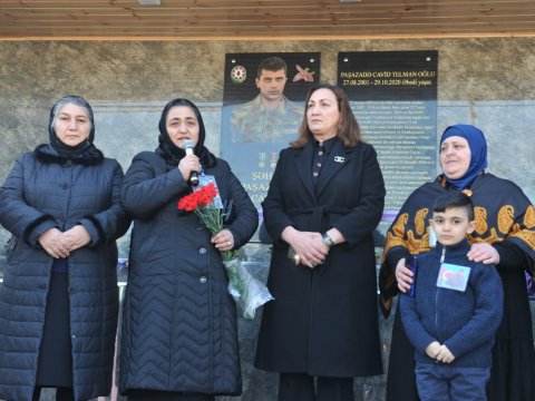 Şəhid Cavid Paşazadənin adına bulaq açıldı - FOTOLAR