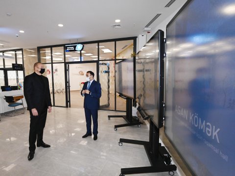 Prezident sərhədlə bağlı mühafizə skaneri ilə tanış olub