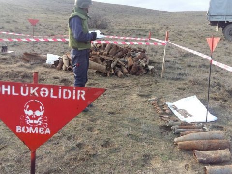 Ötən ay aşkarlanan minaların sayı açıqlandı